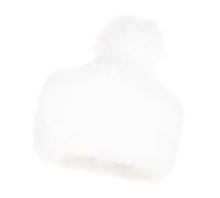 Futrzane Classic Chapeau Pompon - Bonnet Fausse Fourrure Femme - Toque Russe (M, Blanc Classic)