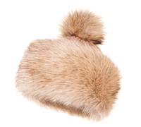 Futrzane Classic Chapeau Pompon - Bonnet Fausse Fourrure Femme - Toque Russe (M, d'or Classic)