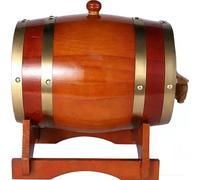 FûTs à Vin Vintage en Bois (5l/10l/15l/20l/30l/50l), avec Support et Doublure en Aluminium. IdéAux pour Un Garage AméNagé ou Un Pub(A,15L)
