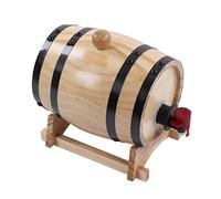Fûts de Chêne à Vin Tonneaux de Vieillissement en Chêne de Vin Auto-infusés Tonneaux de Bière en Bois pour Bar, Restauration, Barbecue, Magasin, ingéniosité, Artisanat (1L)