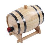 Fûts de Chêne à Vin Tonneaux de Vieillissement en Chêne de Vin Auto-infusés Tonneaux de Bière en Bois pour Bar, Restauration, Barbecue, Magasin, ingéniosité, Artisanat (3L)