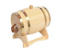 Fûts de vieillissement en chêne 1,5 L Kayla_Lan - Distributeur de baril de whisky, seau à vin pour la maison, baril de whisky pour vin, spiritueux, bière et liqueur - Blanc (avec copeaux de chêne