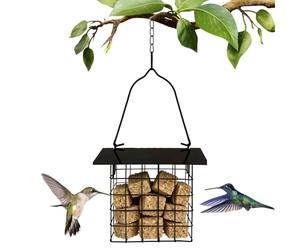 Futterstation pour oiseaux Für Draußen - Wetterfeste Metall-Futterstelle Für Vögel | Aufhängbar Und Eichhörnchensicher,Lockt Wildvögel Finken Girls In Garten Terrasse Balcon