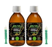 Futuevo® CDS/CDL 3 000 ppm 500 ml | Solution de dioxyde de chlore dans une bouteille en verre ambre avec bouchon de sécurité et doseur | haute pureté et dosage précis | Usage exclusif de la