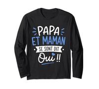 Futur Annonce Mariage Enfant Papa et Maman se sont Dit Oui Manche Longue