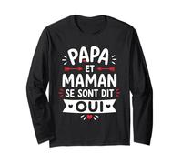 Futur Annonce Mariage Enfant Papa et Maman se sont Dit Oui Manche Longue