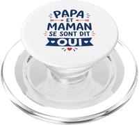 Futur Annonce Mariage Enfant Papa et Maman se sont Dit Oui PopSockets PopGrip pour MagSafe