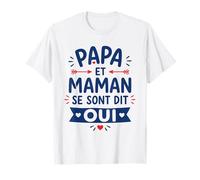 Futur Annonce Mariage Enfant Papa et Maman se sont Dit Oui T-Shirt