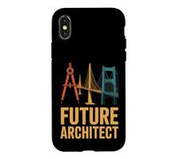 Futur architecte Funny Saying Étudiant en Architecture Coque pour iPhone X/XS