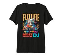 Futur DJ Le Plus Populaire, Débutant Et Enfant DJ T-Shirt Haut de Gamme