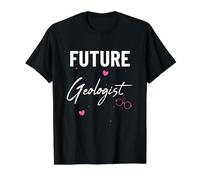 Futur géologue, étudiant Mignon, passionné de géologie des Sciences de la Terre T-Shirt Graphique avec Valeur, Homme, Noir, M