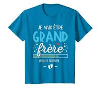 Futur Grand frère Annonce Bébé Je Vais Être Grand Frère 2024 T-Shirt, Enfant, Saphir, 8 Ans