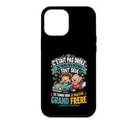 Futur Grand Frère Idée Cadeau Enfant Annonce Grossesse Coque pour iPhone 12 Pro Max