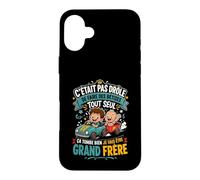 Futur Grand Frère Idée Cadeau Enfant Annonce Grossesse Coque pour iPhone 16 Plus