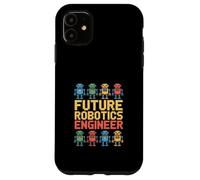 Futur ingénieur en robotique | Funny Pixel Robots Coque pour iPhone 11