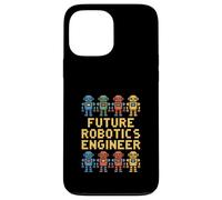 Futur ingénieur en robotique | Funny Pixel Robots Coque pour iPhone 13 Pro Max