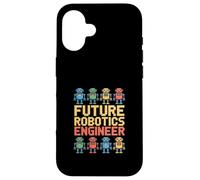 Futur ingénieur en robotique | Funny Pixel Robots Coque pour iPhone 16