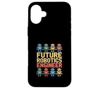 Futur ingénieur en robotique | Funny Pixel Robots Coque pour iPhone 16 Plus