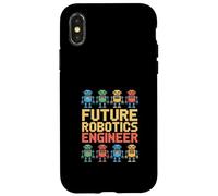 Futur ingénieur en robotique | Funny Pixel Robots Coque pour iPhone X/XS