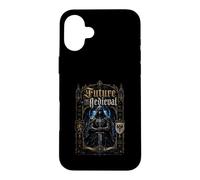 Futur médiéval Cyber Knight Templier Fantasy Coque pour iPhone 16 Plus