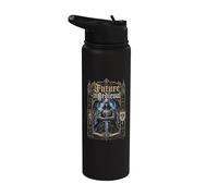 Futur médiéval Cyber Knight Templier Fantasy Stainless Steel Insulated Water Bottle