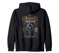 Futur médiéval Cyber Knight Templier Fantasy Sweat à Capuche