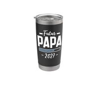 Futur Papa 2027 - Annonce Grossesse 1er Fois Papa Drôle Gobelet isotherme en acier inoxydable double paroi