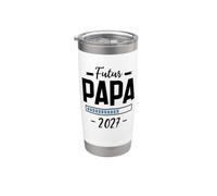 Futur Papa 2027 - Annonce Grossesse 1er Fois Papa Drôle Gobelet isotherme en acier inoxydable double paroi