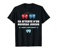 Futur Papa Geek Papa En Cours Annonce Grossesse Papa Gamer T-Shirt