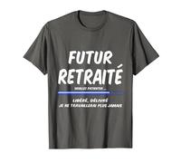 Futur retraité, Libéré, délivré, Je ne travaillerai Plus Jam T-Shirt, Homme, Asphalte, S