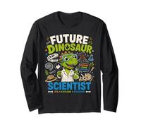Futur Scientifique des Dinosaures, Explorateur de volcans pour Enfants Manche Longue