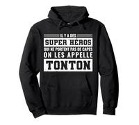 Futur Tonton Super-Héro Idée Drôle Cadeau Super Tonton Sweat à Capuche