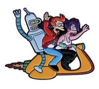 Futurama Fry Bender Leela Badge à épingle en émail 3,6 cm, 1.4 Inches, Émail, émail