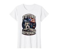 Future Astronaute Portoricain Explorateur Spatial Grunge T-Shirt Graphique avec Valeur