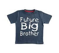 Future Big Brother Marine T-shirt Blanc Taille 1-2 ans avec une impression. Edward Sinclair T-shirt.