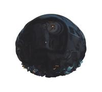 Future Bonnet de douche robot pour homme et femme - Grand bonnet de douche réutilisable double couche imperméable - Bande élastique - Pour toutes les coiffures - Facile à transporter