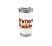 Future Builder Retro Back To School Student Design Gobelet isotherme en acier inoxydable double paroi