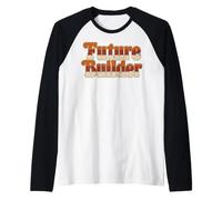 Future Builder Retro Back to School Student Design Manche Raglan