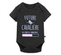 Future Cavalière En Cours Chargement Humour Body Manches Courtes Bébé Bio
