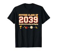 Future Class of 2039 Straight As Snacking and Sieste Fun T-Shirt