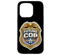 Future Cop Police Officer Academy Garçons Enfants Policier Coque pour iPhone 15 Pro