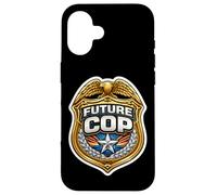 Future Cop Police Officer Academy Garçons Enfants Policier Coque pour iPhone 16