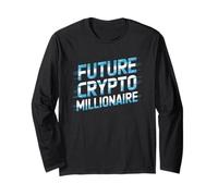 Future Crypto Millionaire Funny Crypto-Monnaie Investisseur Manche Longue