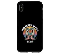 Future Dino Family of Four Est 2027 Annonce Coque pour iPhone XS Max