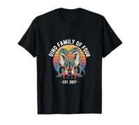 Future Dino Family of Four Est 2027 Annonce T-Shirt