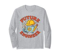 Future Engineer Kids Étudiant en génie Qui construit Une carrière Manche Longue