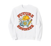 Future Engineer Kids Étudiant en génie Qui construit Une carrière Sweatshirt
