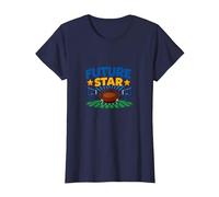 Future Football Star Cadeau pour Les Fans de Sport T-Shirt, Femme, Bleu Marine, M
