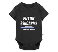 Future Gendarme Formation En Cours Humour Body Manches Courtes Bébé Bio