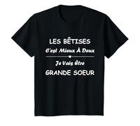 Future grande soeur 2024 Bêtises je vais être Grande soeur T-Shirt